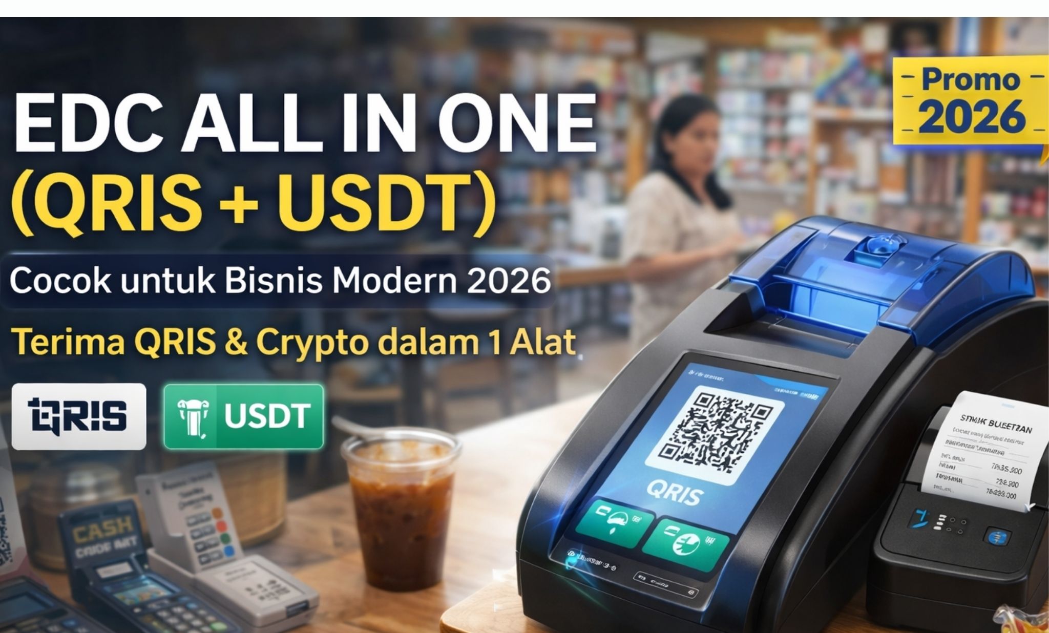 Solusi Pembayaran QRIS dan Crypto dalam Satu EDC, Kini Hadir dengan Harga Promo