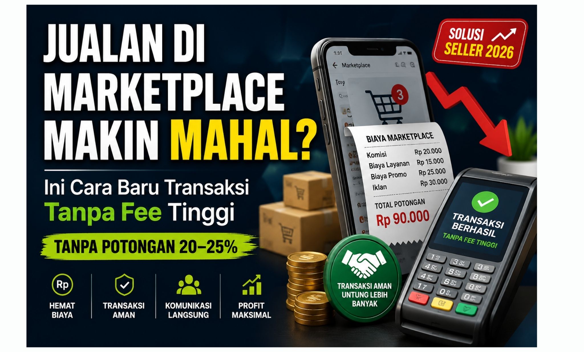 Margin Bisnis Tergerus Fee? Rekber Bisa Jadi Solusi untuk Seller 2026
